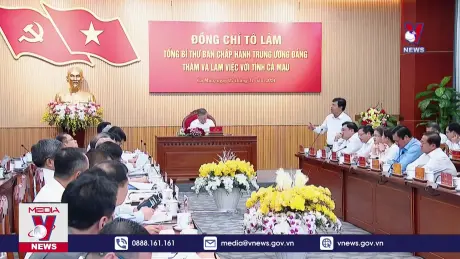 Tổng Bí thư Tô Lâm làm việc với Tỉnh ủy Cà Mau